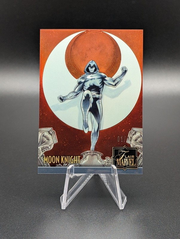 2023 Marvel Flair Moon Knight Orange Iridescence IR18 ALPHA 01/10