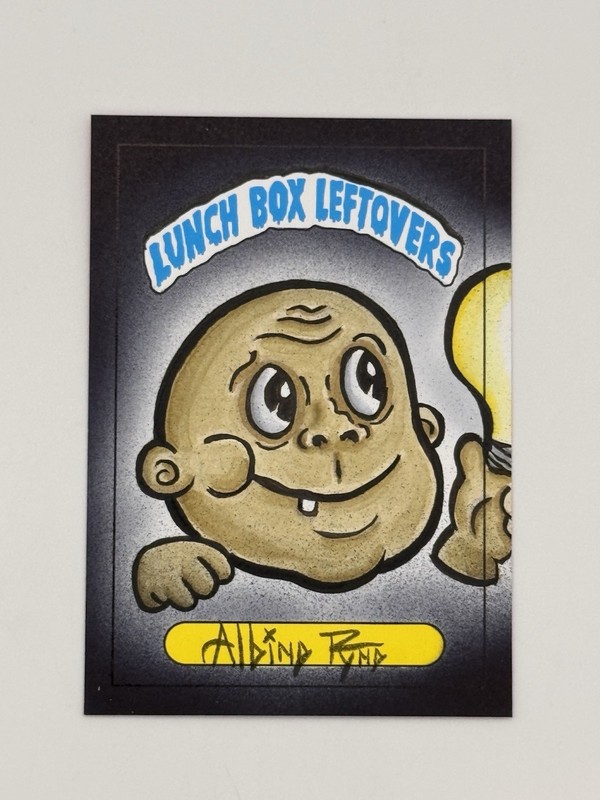 SSFC LUNCH BOX LEFTOVERS Sketch Card adams Family Fester 2024 Albino Ryno 1/1