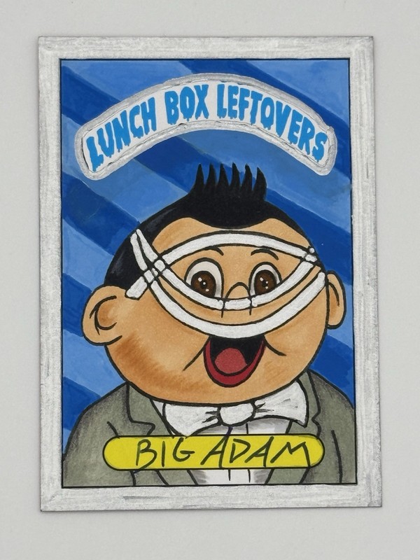 Lunch Box Leftovers BIG ADAM Silver Sketch 1/1 Pee-Wee Herman Tape Face SSFC