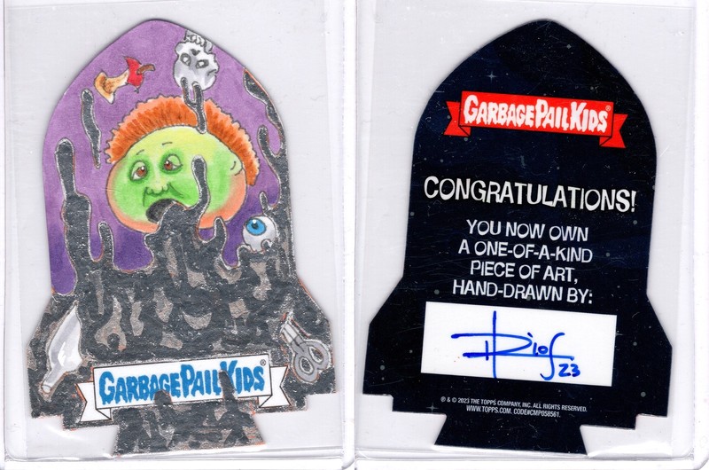 2023 Garbage Pail Kids Intergoolactic Rocket Rich Rios Richie Retch Sketch Card