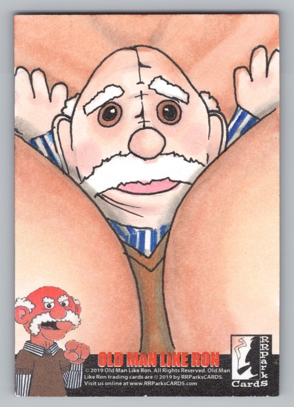 Old Man Like Ron. Lee Dumarquez Sketch Card. RRParks Cards