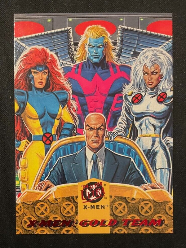 1994 Fleer Ultra X-Men Triptych X-Men Gold Team Card #5 of 6
