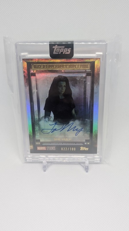 2025 Topps Marvel The Collector Tatiana Maslany as She-Hulk Museum Auto 22/100