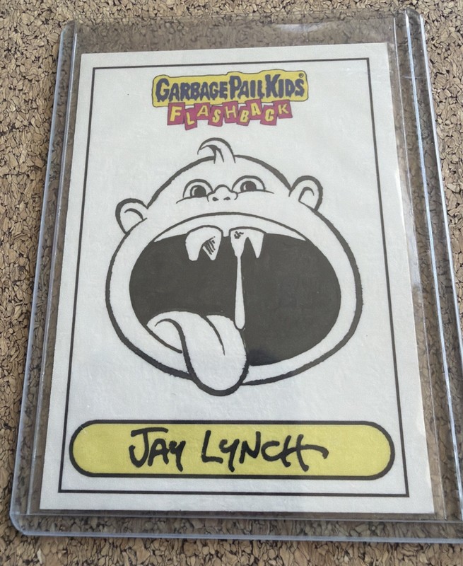 2010 GPK Flashback OS1 Jay Lynch Sketch Card Junkfood John/Ray Decay