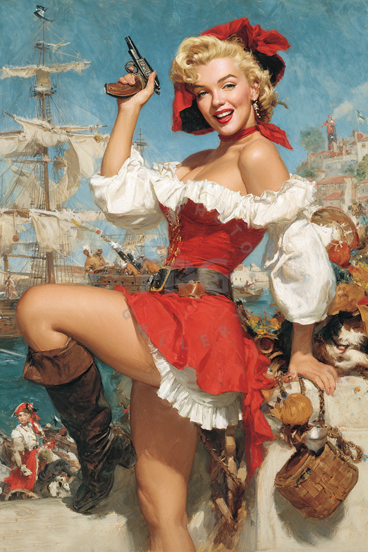 MARILYN MONROE PINUP 4″x6″ PHOTO CARD – ***SPECIAL BUY ANY 3 PINUP GET 2 FREE***