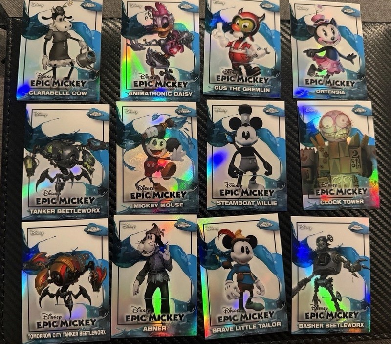 Topps Disney Neon Epic Mickey Chrome Inserts – COMPLETE YOUR SET!