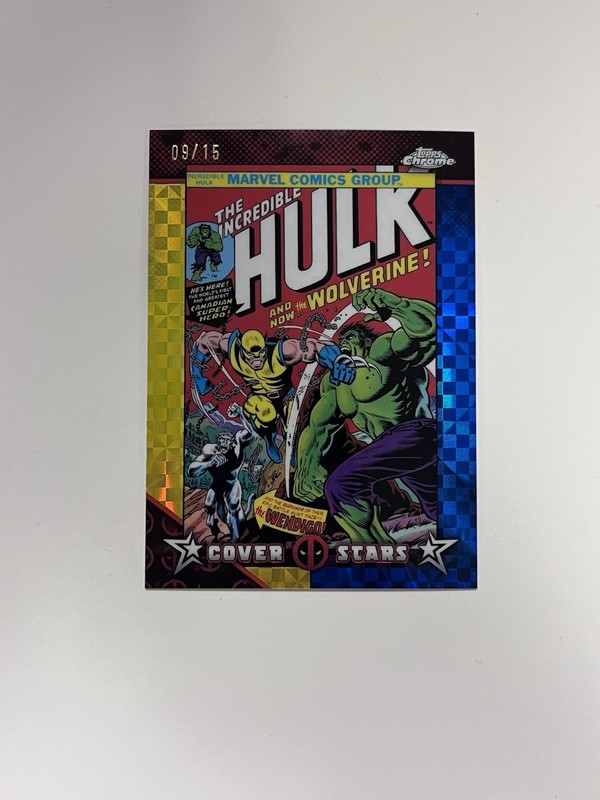 2025 Topps Chrome Deadpool Cover Stars The Incredible Hulk 181 Gold /15 CS-30 NM