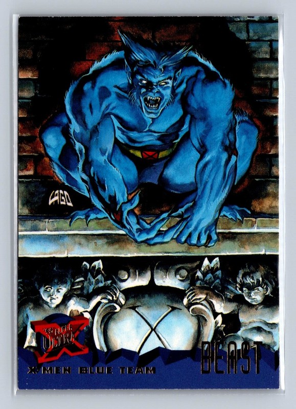 1995 Fleer Ultra X-Men #94 X-Men Blue Team – Beast