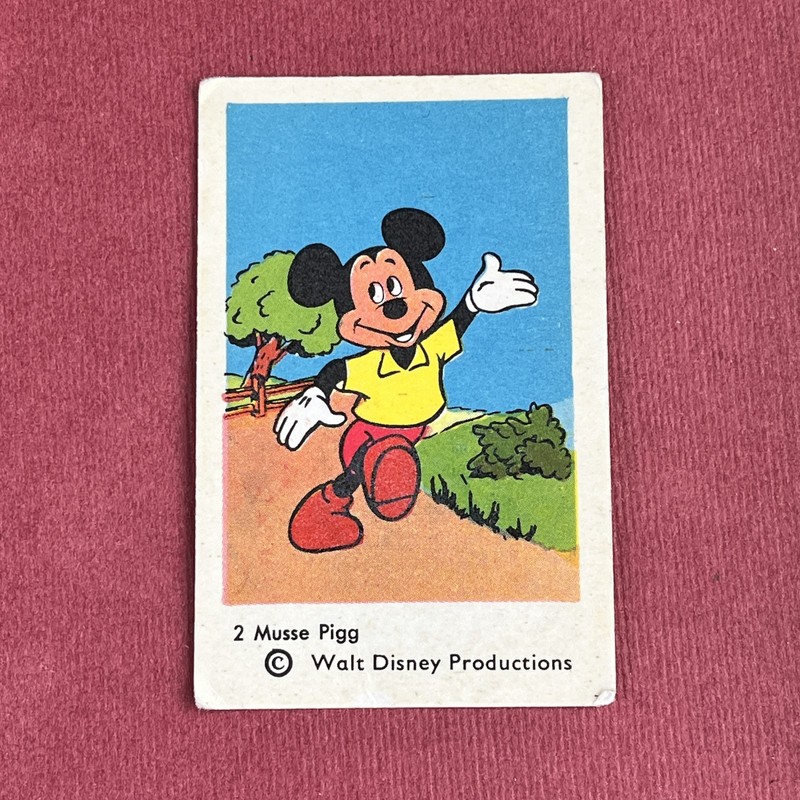 Mickey Mouse 1964 Unnumbered Set 2 (1-156) #2 Dutch Gum Card