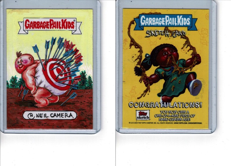 2024 Garbage Pail Kids Kids At Play Return Neil Camera Bulls Ira Sketch Card