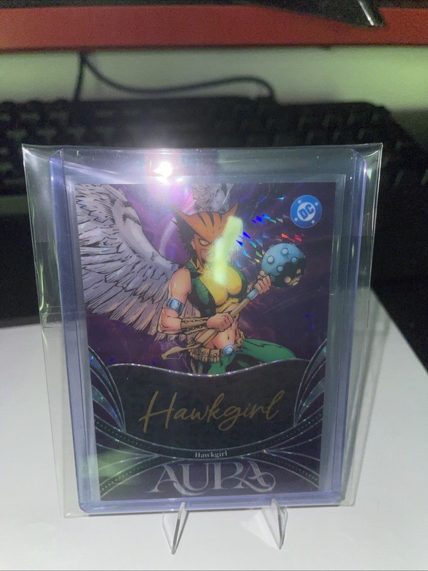 2025 Kakawow Aura DC Hawkgirl Script Art Purple 19/45 Autograph Auto Justice