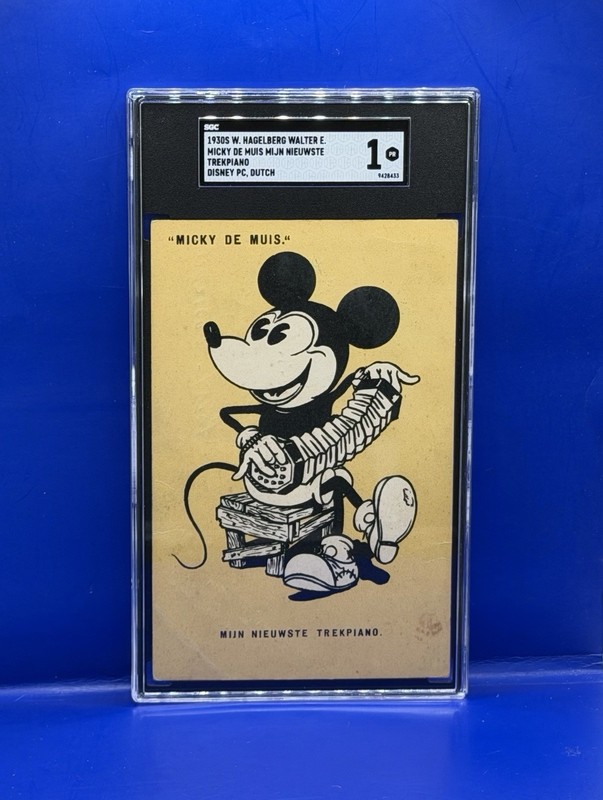 1930s W Hagelberg Dutch Disney Mickey Mouse Mijn Nieuwste Trekpiano SGC 1