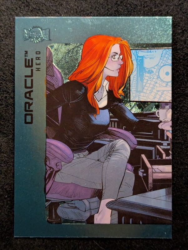 2025 SkyBox Metal Universe Batman Oracle #10 Aqua FX NM/M