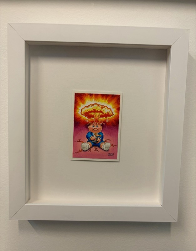 1/1 JOHN POUND Adam Bomb GPK Framed Sketch Card Art! Original Series OS 1 Billy