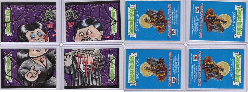 2019 Garbage Pail Revenge Horrorible Loaded 4 Sketch Cards Sean Cruz More Tisha