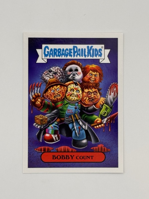 2019 Garbage Pail Kids 80s Horror Sticker BOBBY COUNT #15b ROTH