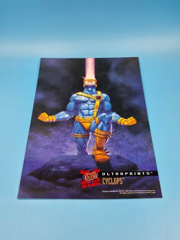 MARVEL UNIVERSE FLEER ULTRA PRINTS X-MEN 94 LIMITED EDITION 6.5 X 10 – CYCLOPS