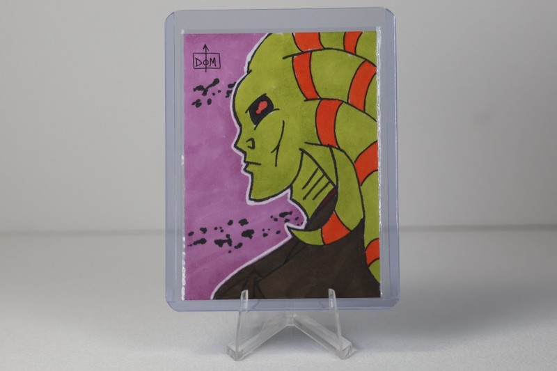 Kit Fisto Star Wars Custom Sketch Card by Dom Messineo 1/1
