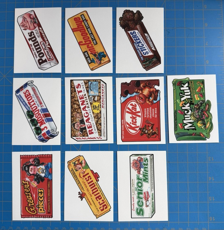2018 GARBAGE PAIL KIDS OH THE HORROR-IBLE TRICK OR TREAT SET WACKY PACKAGES