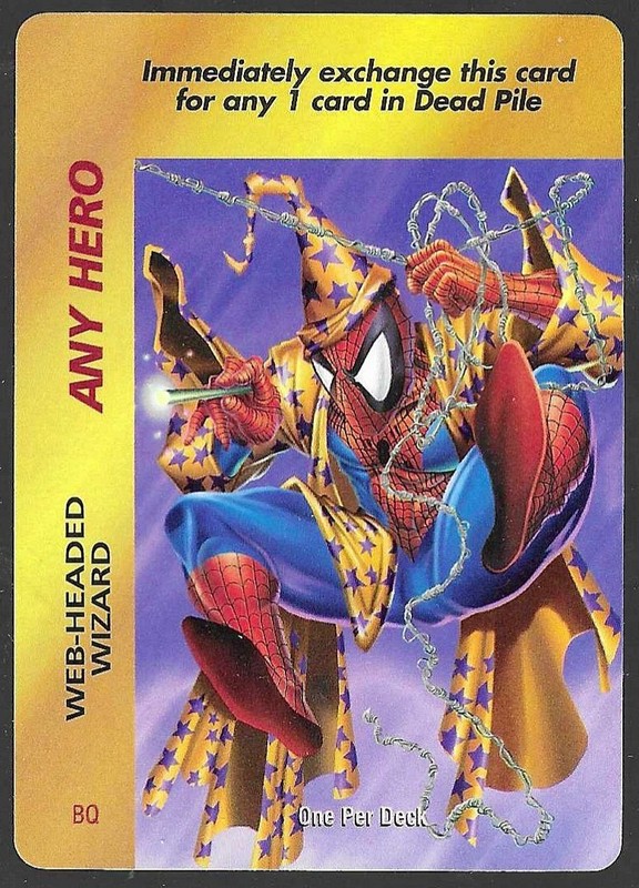 1995 Fleer Marvel Overpower Spider-Man Any Hero Web-Headed Wizard Promo #BQ
