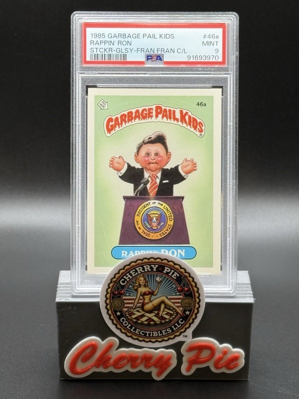 1985 Garbage Pail Kids Series 2 RAPPIN RON 46a GLOSSY FRAN FRAN Checklist PSA 9