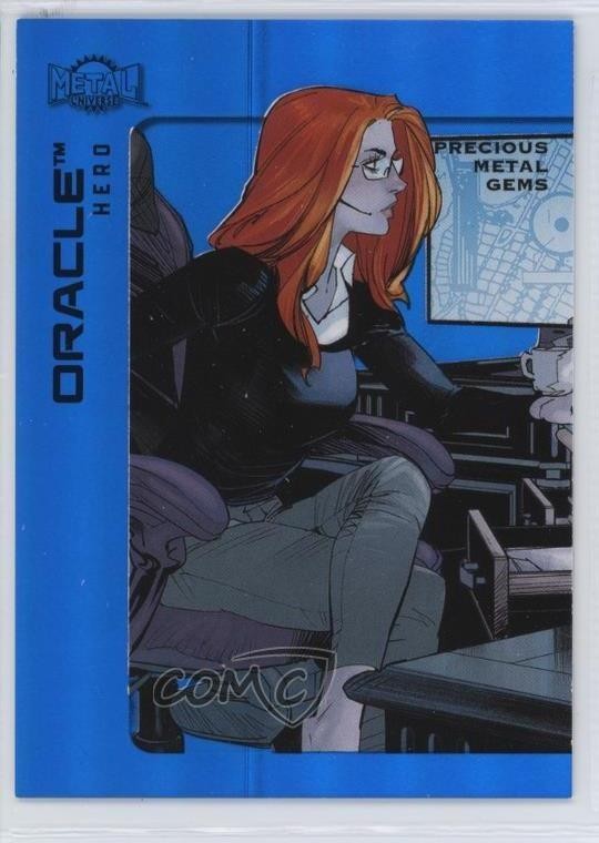 2025 Skybox Metal Universe Batman PMG Blue 24/50 Oracle #10 4et