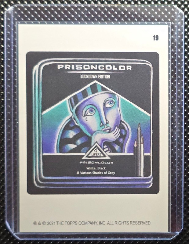 2021 Wacky Packages Weekly Series – July – Prisoncolor 19 – Puzzle Back