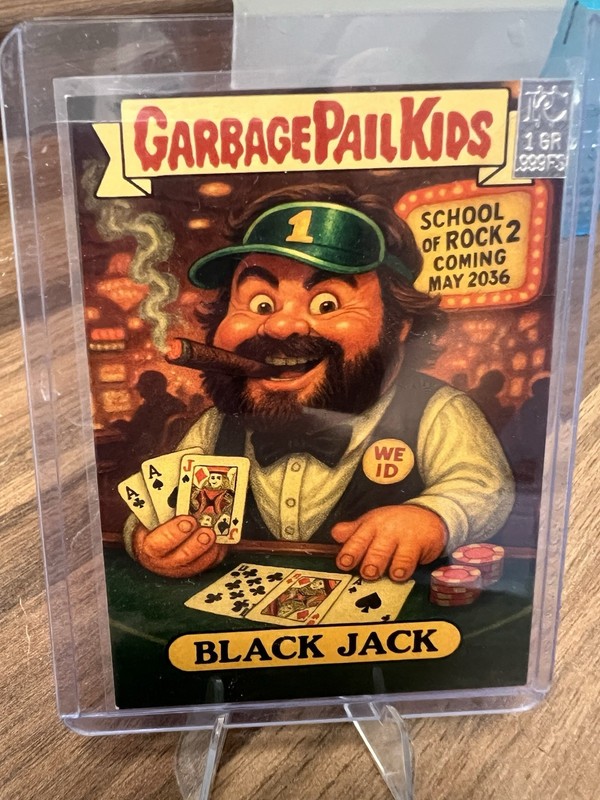Garbage Pail Kids “Black Jack” Spades Customs Card – Graded KC 1 GR 999 Silver