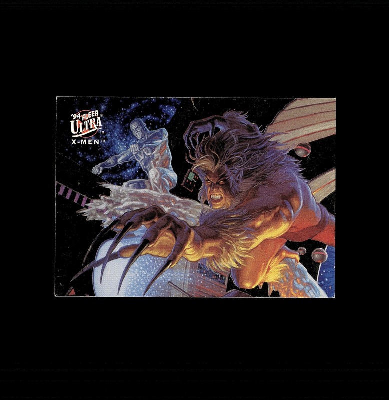 94 fleer x-men marvel universe ultra iceman sabretooth 7 of 9 1994 holo foil