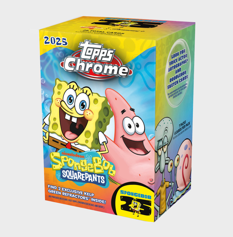 2025 Topps Chrome SpongeBob Base – Pick Your Card 1-200 – Buy More and Save
