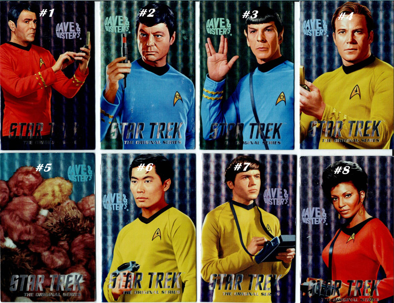 DAVE AND BUSTER’S STAR TREK THE ORIGINAL SERIES Arcade Game CARD SETS