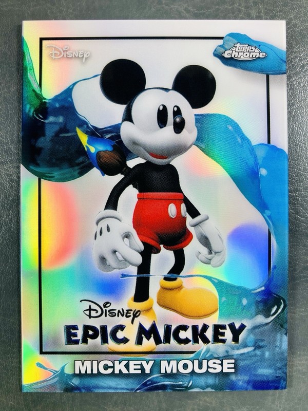 Mickey Mouse 2026 Topps Disney Neon Chrome Epic Mickey #EM-20 🔥💎