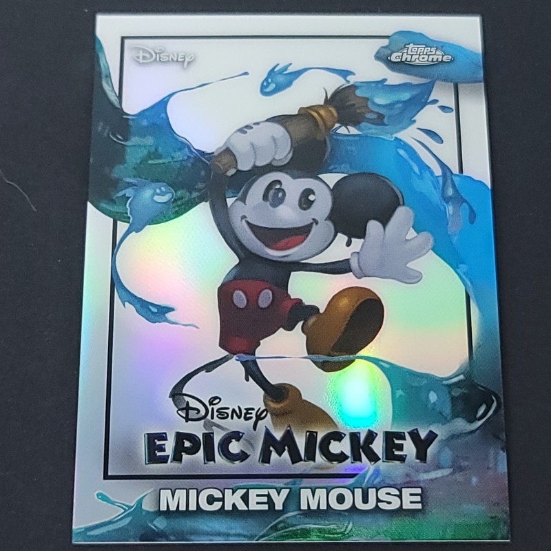Mickey Mouse Paint 2026 Topps Disney Neon Chrome Epic Mickey #EM-1