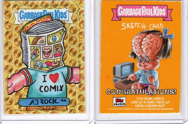 2020 Garbage Pail Kids Adam Ad Rock Dobrzeniecki Funny Sonny Sketch Card