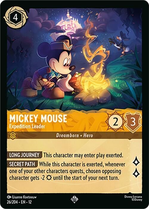 Disney Lorcana Wilds Unknown Mickey Mouse – Expedition Leader
