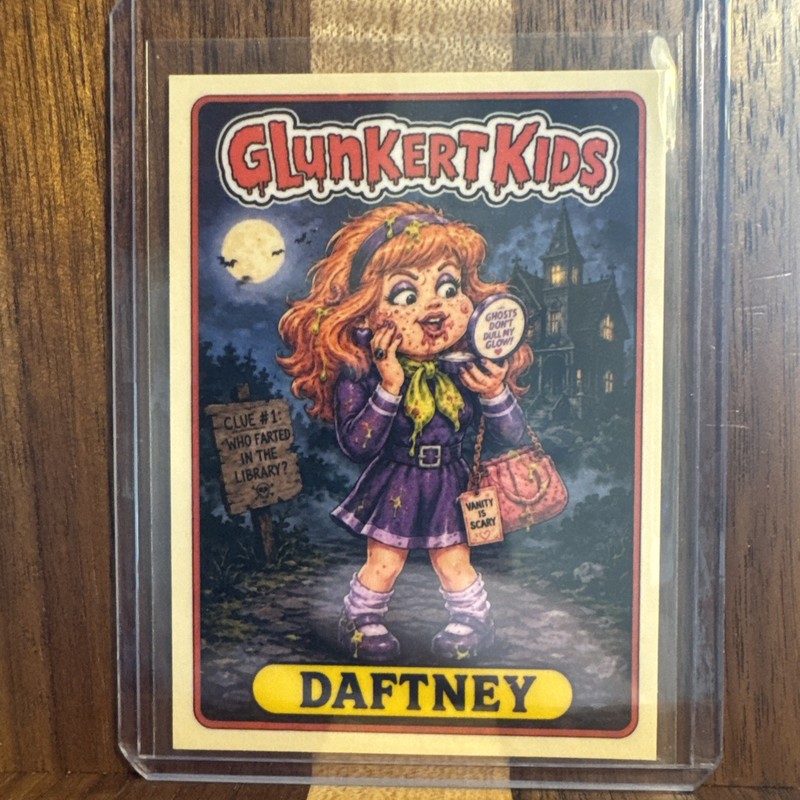 Glunkert Kids Scooby Doo Daftney Daphne Gpk Parody Art Card