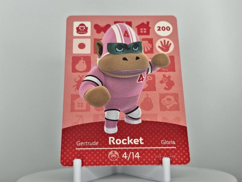 200 Rocket – Animal Crossing Amiibo Card AUTHENTIC Series 3 NM