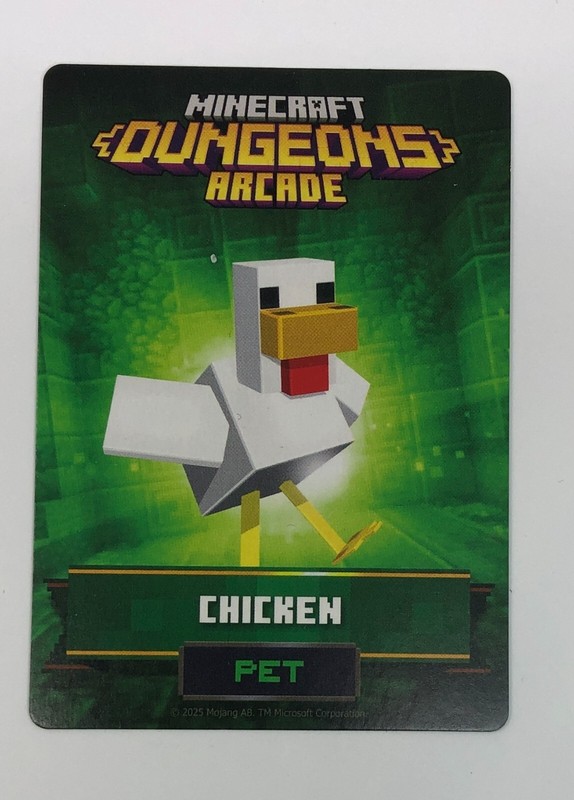 Minecraft Dungeons Arcade Series 5 SINGLES w/Hero cards + Chicken Jockey