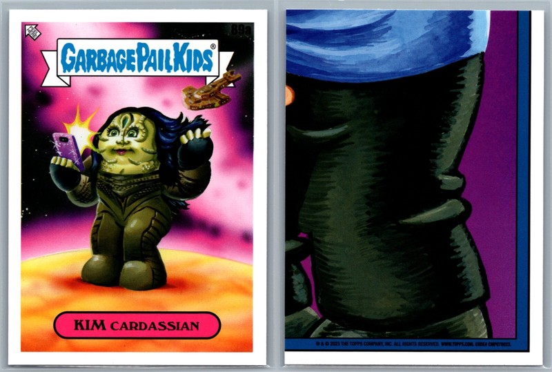 Star Trek Garbage Pail Kids Kim Kardashian Spoof Card Cardassian