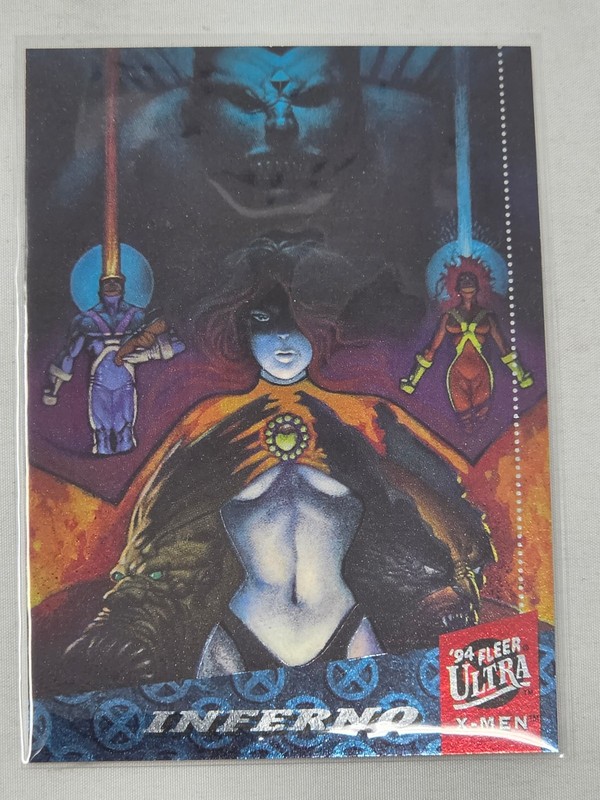 1994 Fleer Ultra X-Men Silver X-Overs Inferno Chase Card #3 of 6