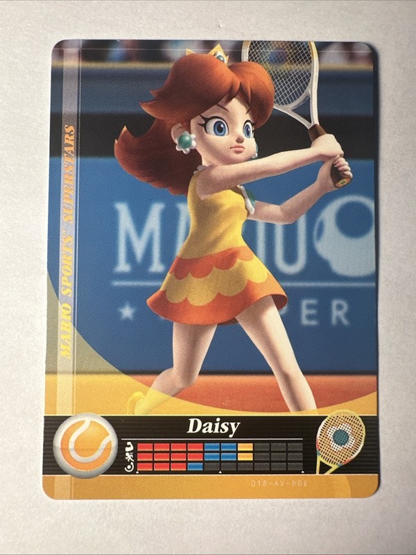Mario Sports Superstars Amiibo Card Daisy Tennis USA
