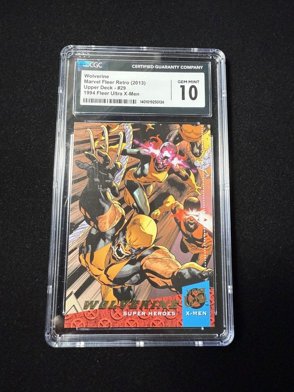 2013 Marvel Fleer Retro 1994 Fleer Ultra X-Men ‘94 Wolverine #29 CGC 10 Gem Mint