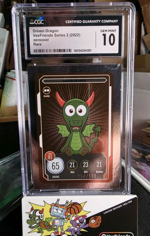2022 Veefriends TCG Series 2 Driven Dragon Rare /500 CGC 10 pop 4 Zerocool