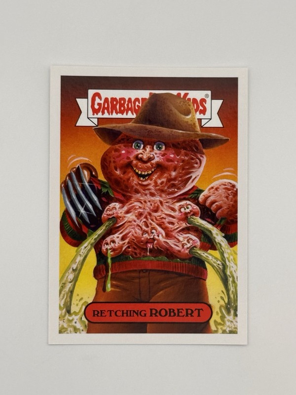 2019 Garbage Pail Kids Slasher Film Sticker RETCHING ROBERT #10a ROTH