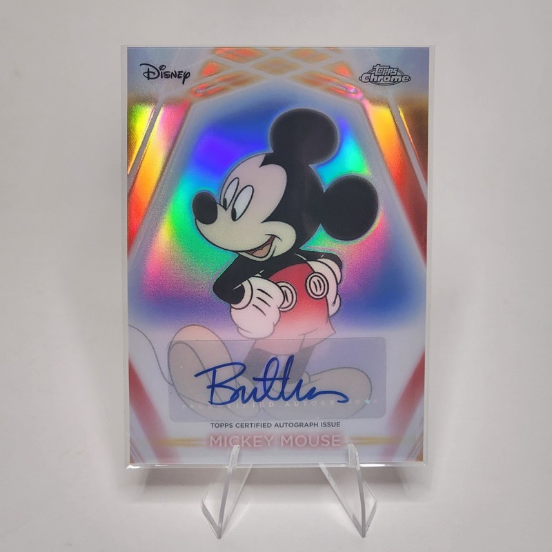 Topps 2026 Disney Neon Mickey Mouse Neon Etch Autograph Bret Iwan Card CNA-BI