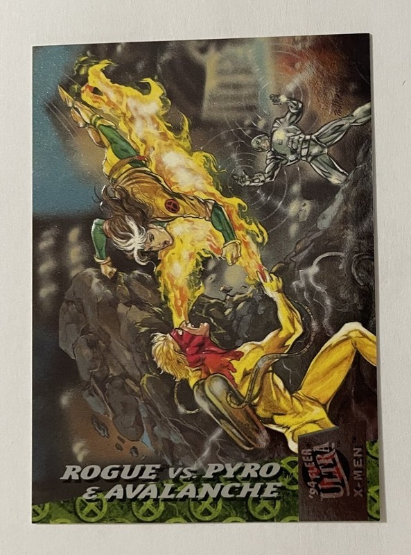 1994 Fleer Ultra X-Men Greatest Battles # 2 Rogue vs Pyro & Avalanche