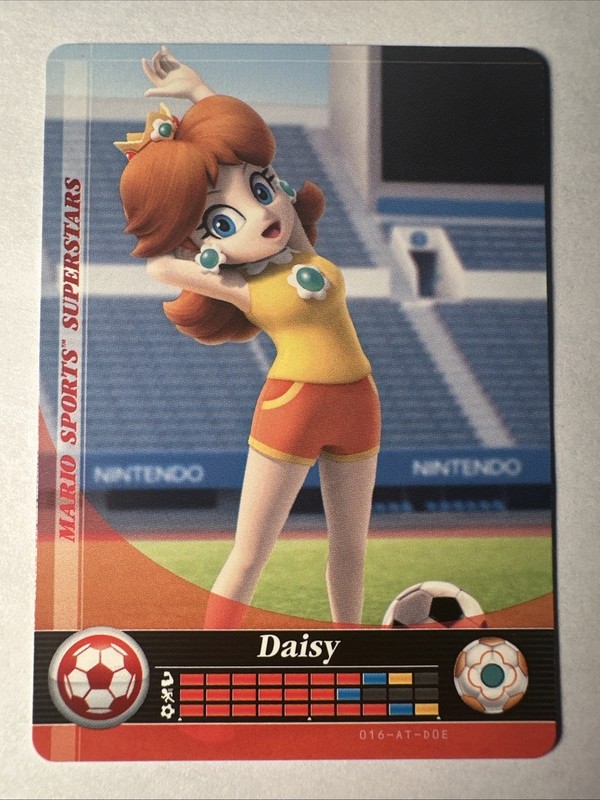 Mario Sports Superstars Amiibo Card Daisy Soccer USA
