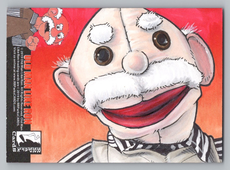 Old Man Like Ron. Cyrus Sherkat Sketch Card. RRParks Cards 2020 (CS04)