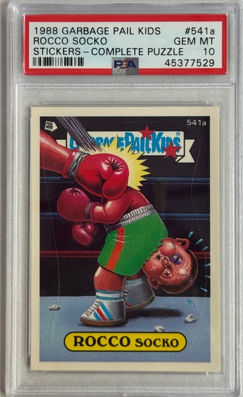 1988 TOPPS GARBAGE PAIL KIDS SERIES 14 541A ROCCO SOCKO PSA 10 45377529